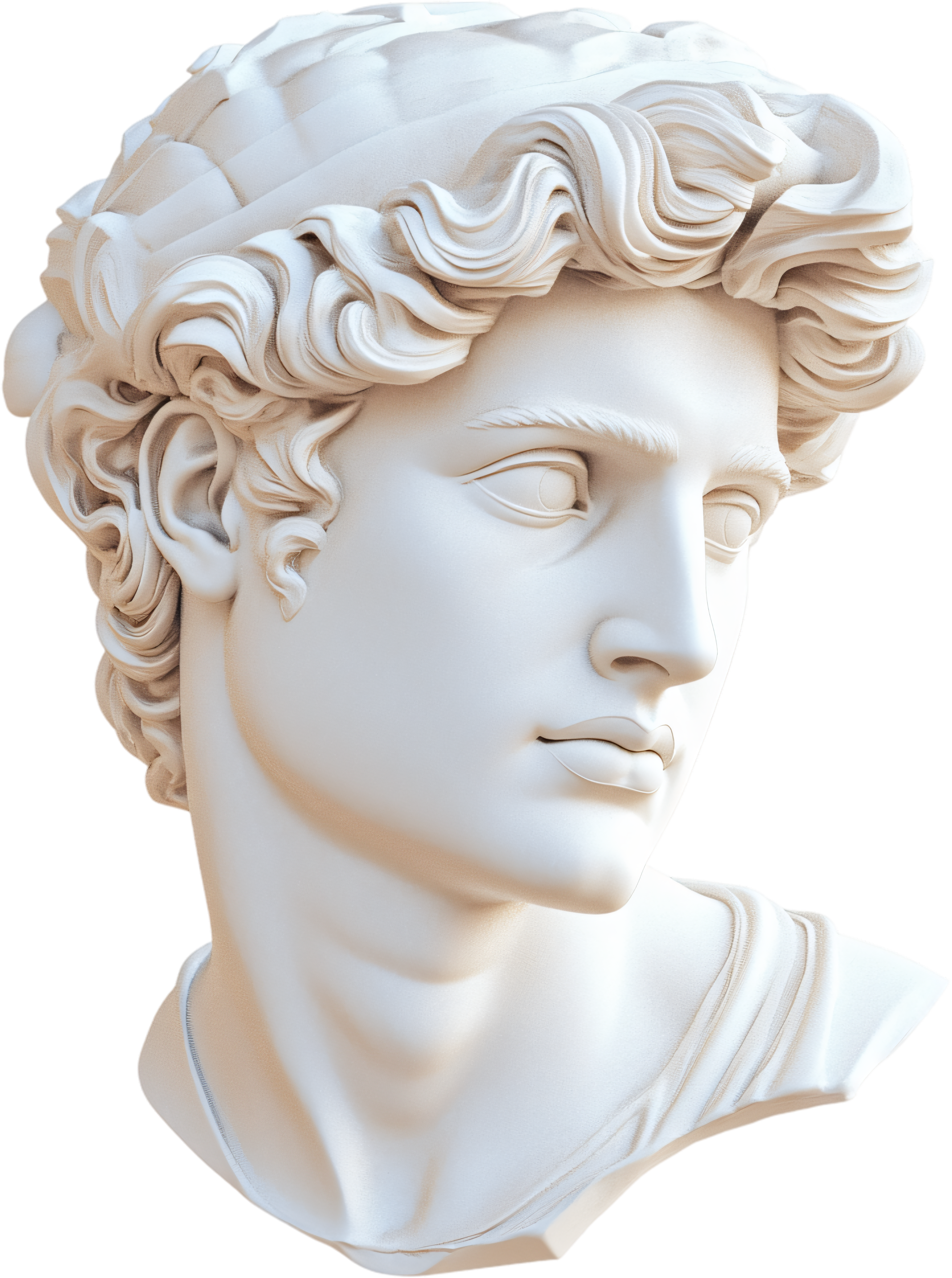 Estátua de mármore — símbolo de autoridade e justiça